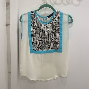 Flowing sleeveless top in size small